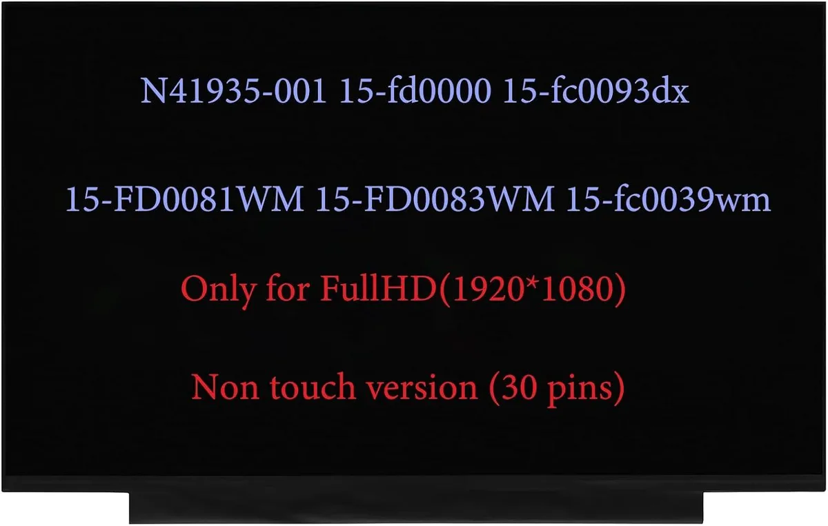NUOLAISUN NUOLAISUN N41934-001 N41935-001 FHD 30Pin laptop screen — product photo