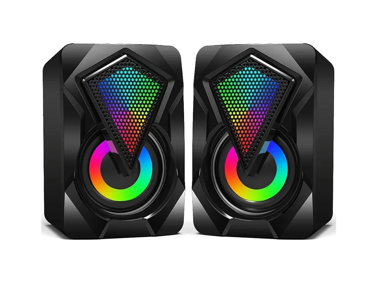 KEHIPI KEHIPI X2 2.0 USB Wired Stereo Speaker RGB 6W 3.5mm — product photo