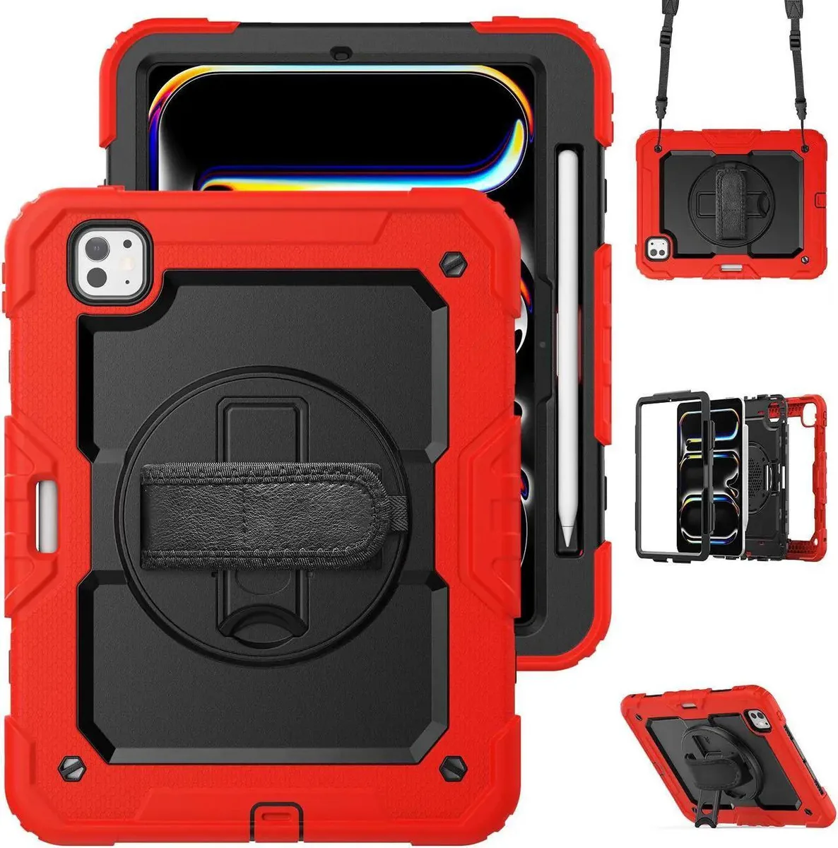 BONAEVER BONAEVER A3357/A3358/A3359 iPad Pro 11 inch case 2025 2024 Red — product photo