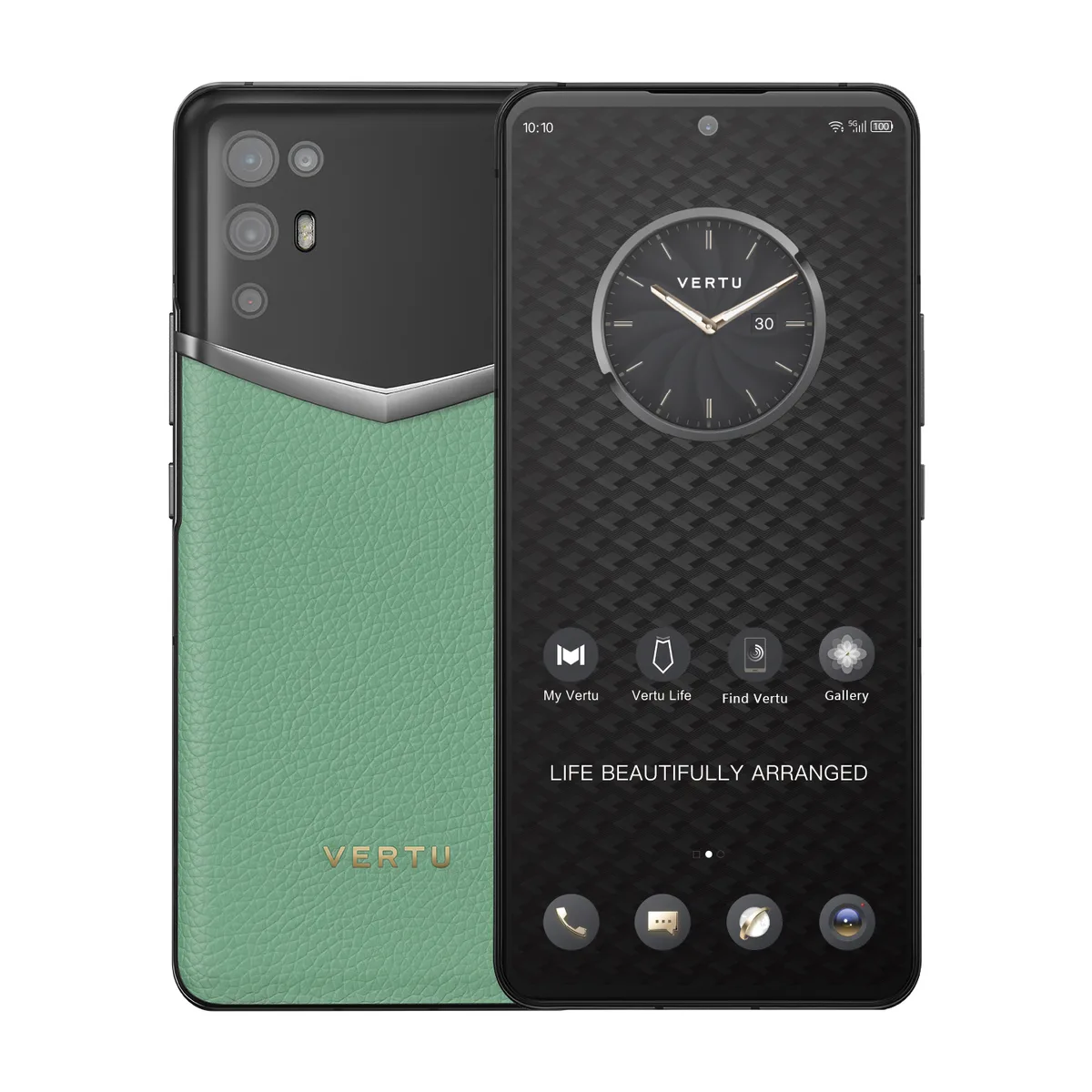 VERTU VERTU iVERTU 5G 12GB 512GB Green Calf Leather cell phones - unlocked — product photo
