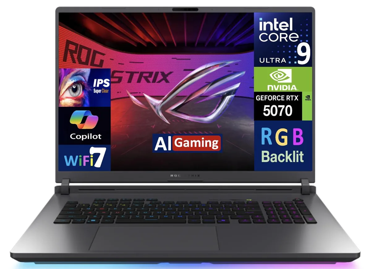 ASUS ASUS ROG Strix G815LP-IS96 18" 240Hz Intel Ultra 9-275HX RTX 5070 32GB DDR5 8TB gaming laptop — product photo