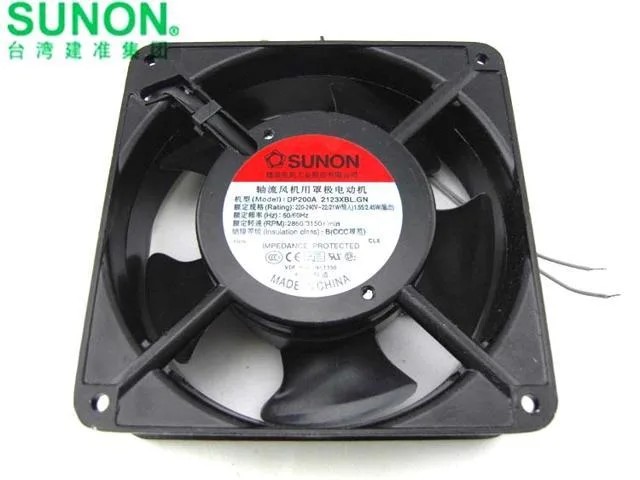 Zyvpee Zyvpee SUNON DP200A 2123XBL.GN 120x38mm AC 220V~240V 2-Wire Axial Case Fan — product photo