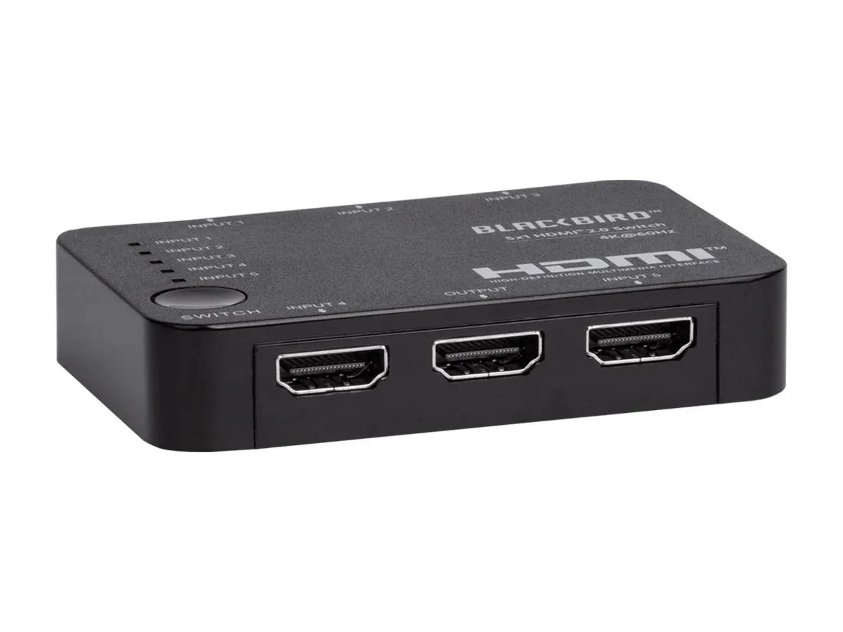 Monoprice Inc. Monoprice 142270 Blackbird 4K 5x1 HDMI 2.0 video switch — product photo