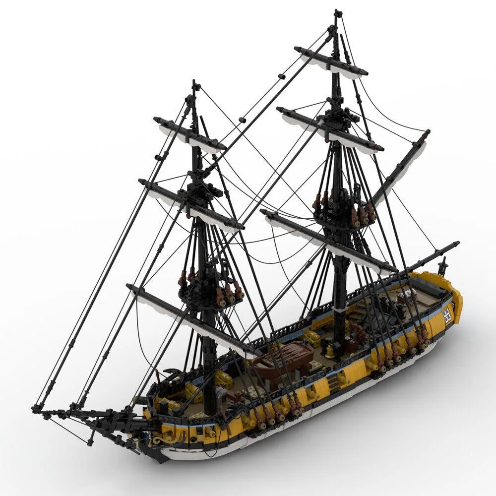 ZITIANYOUBUILD ZITIANYOUBUILD MOC-134008 14-gun Sloop 3233 Parts Educational — product photo