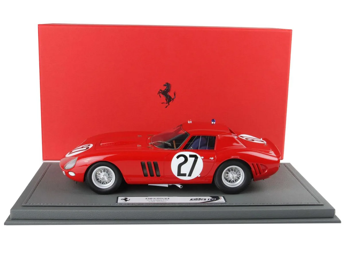 BBR BBR Ferrari 250 GTO #27 Le Mans 1964 1/18 Limited 200 pcs with Case — product photo