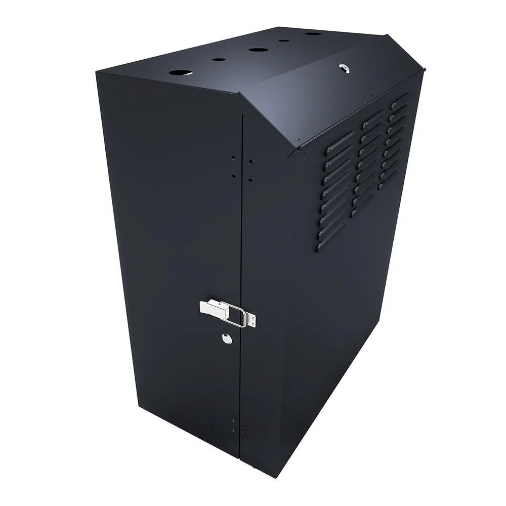 NavePoint NavePoint 8U Vertical Wall Mount Enclosure Black 20.6-23.6in Switch Depth — product photo