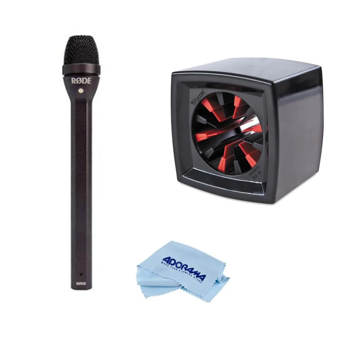 RODE Microphone RODE Microphone REPORTER Omnidirectional Interview Microphone with Rycote Square Mic Flag — product photo