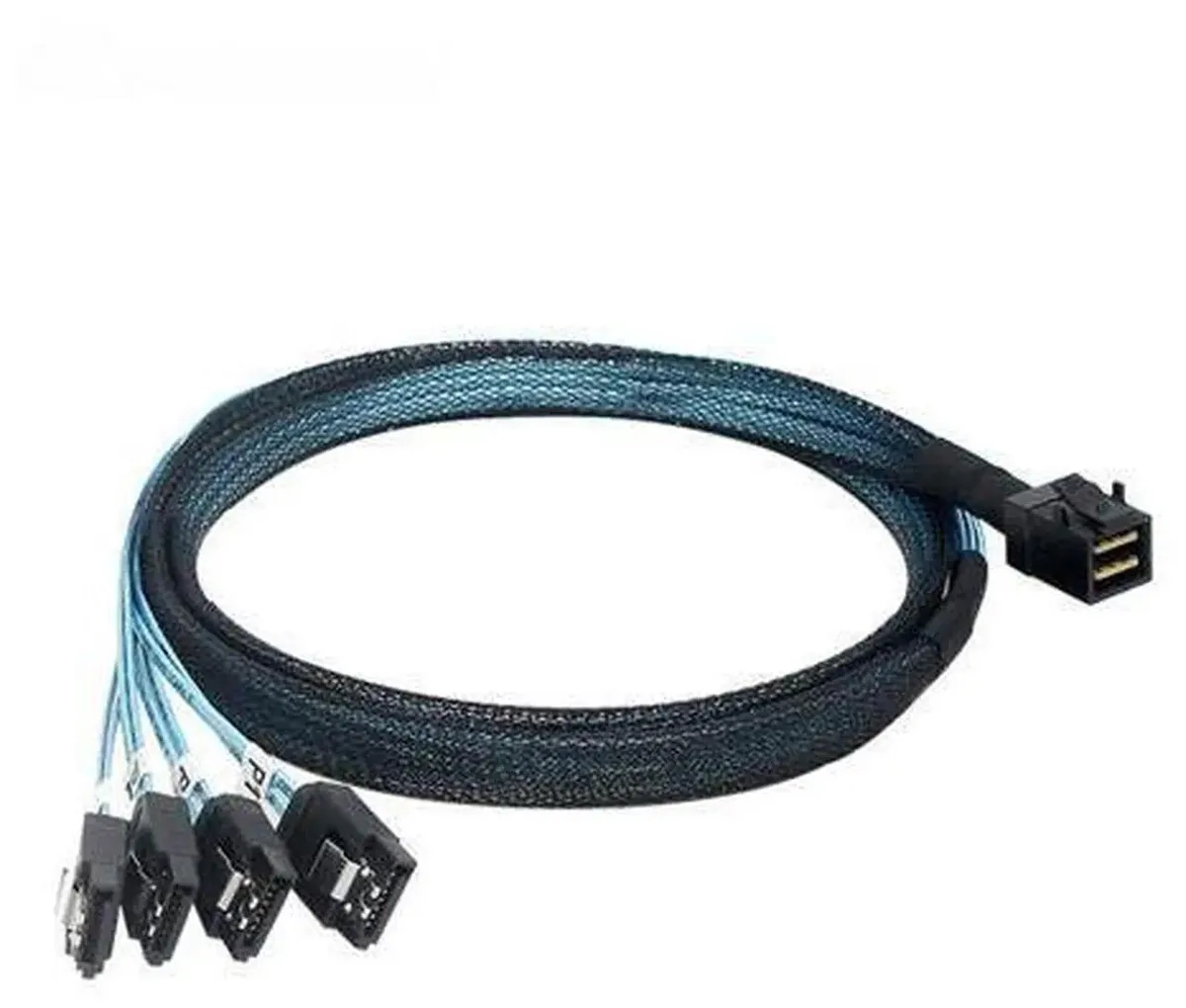 SMUGDESK SMUGDESK SFF8643 MiniHD to 4X SATA Reverse Definition Breakout Cable 12Gbps — product photo