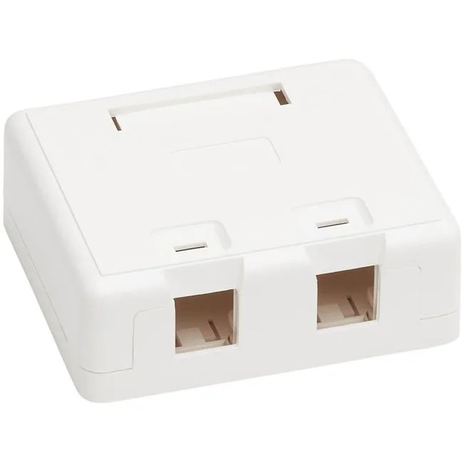 Tripp Lite Tripp Lite Surface-Mount Box 2 Port White — product photo