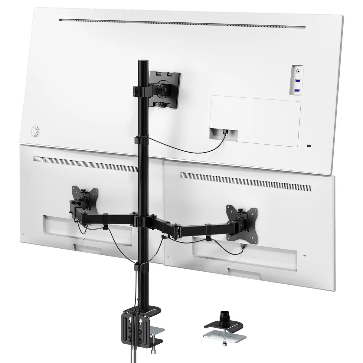 PUTORSEN PUTORSEN Triple Monitor Mount 49" Centre 32" Sides 44 lbs VESA 75/100 — product photo