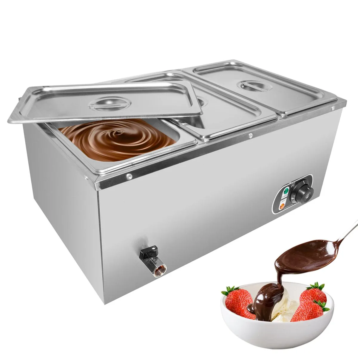 ALDKitchen ALDKitchen A-HB1V-3 Fondue 3 Tanks 110V 1500W — product photo