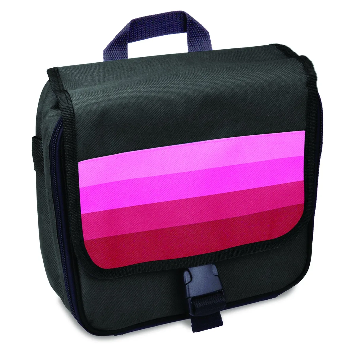 Pink hiking pack with adjustable straps