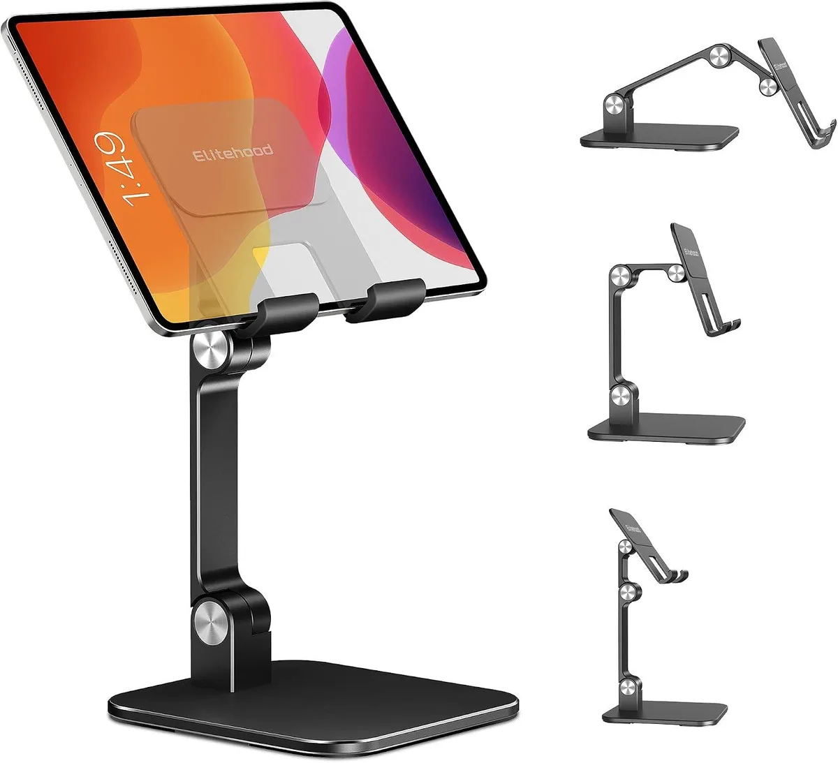 MCHOSE MCHOSE Tablet Stand 12.9 7.5in Height 1.4lb Base 10000 Rotation Black — product photo