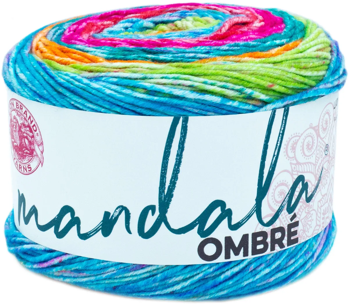 Lion Brand Lion Brand Mandala Ombre Happy Cake Medium Acrylic 344 Yard — product photo