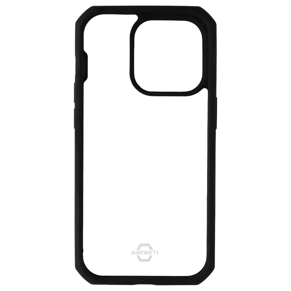 ITSKINS ITSKINS Hybrid_R Case for iPhone 14 Pro Clear Solid Black — product photo