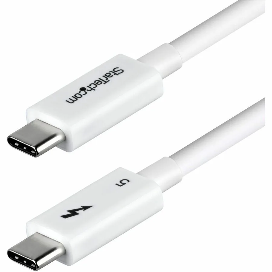 STARTECH STARTECH 1.5ft 50cm Thunderbolt 5 Cable 80Gbps/120Gbps 240W PD 8K 60Hz White — product photo