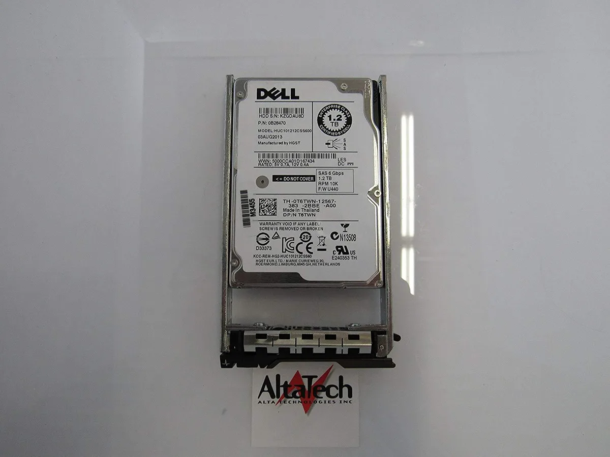 DELL DELL 1.2TB 10000 RPM 2.5" SAS T6TWN G176J internal hard drive — product photo