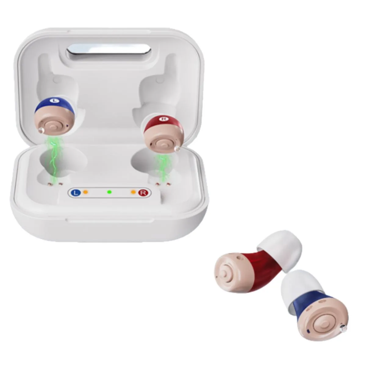 Jinghao Jinghao JH-A490 Ear Care 108dB 16H 60H Case 2.3x1.2cm Red Blue — product photo