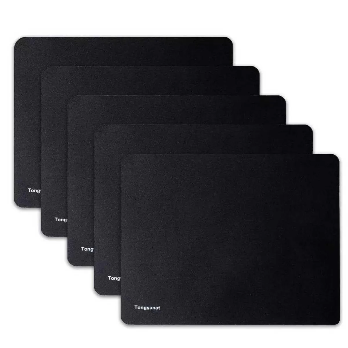  Tongyanat 5 Pack Mouse Pad 9.0 x 7.0 in Black — product photo