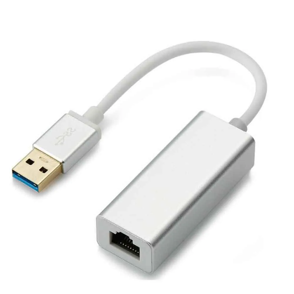 YINGHUA YINGHUA USB 3.0 to RJ45 Gigabit Ethernet Adapter Silver — product photo