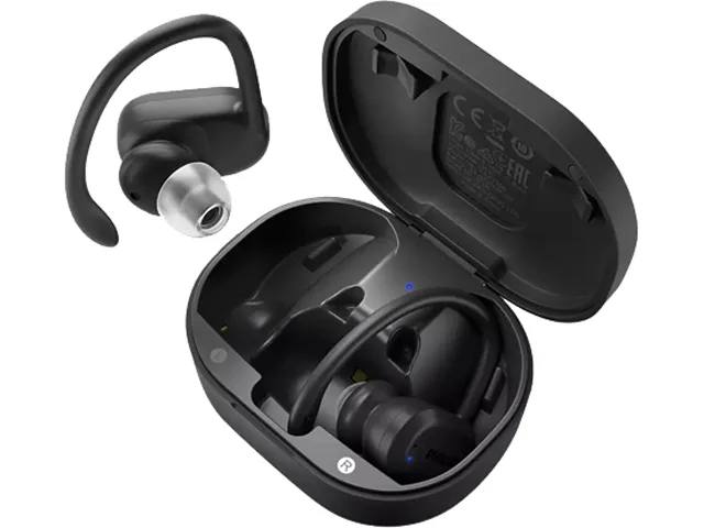 Philips Philips TAA7306BK/27 wireless sports headphone Bluetooth 5.0 heart-rate monitor UV cleaning IP57 — product photo
