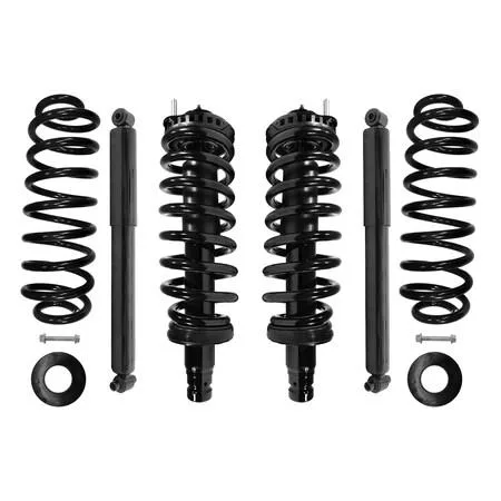 Unity front and rear complete strut assembly silver finish