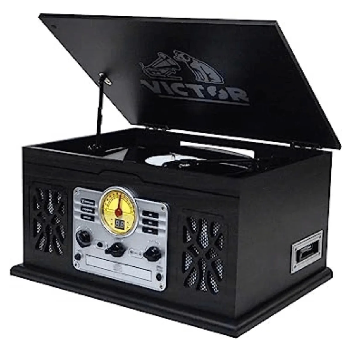 Victor Victor State 7-in-1 Music Center 3-Speed Turntable Mahogany — product photo