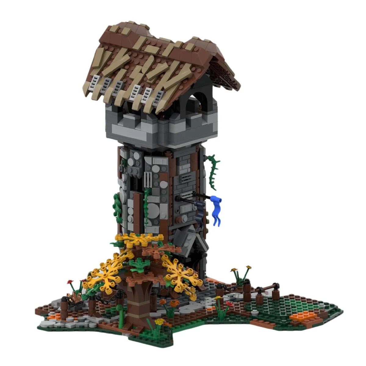 ZITIANYOUBUILD ZITIANYOUBUILD C7484 Medieval Watchtower 1232 Parts — product photo