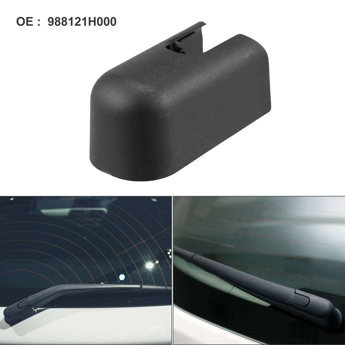 Unique-Bargains Unique-Bargains Rear Wiper Arm Nut Cover Cap Black for Kia Sportage 2011-2016 — product photo