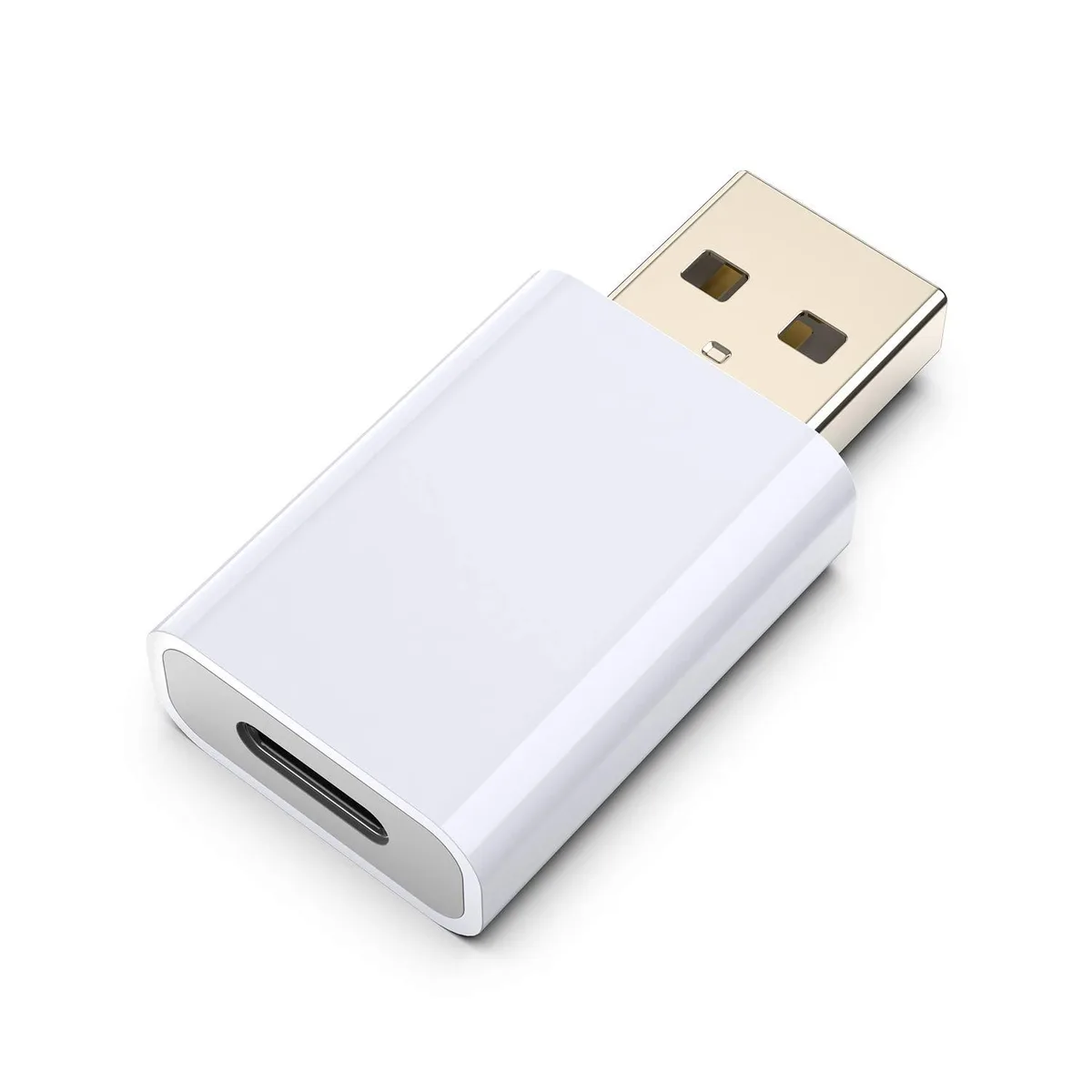  LMUBOY USB-A to USB-C Adapter White — product photo