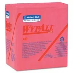 Kimberly-Clark Professional Kimberly-Clark Professional KCC41029 WypAll X80 Red Cleaning Wipes 4pk/50 — product photo