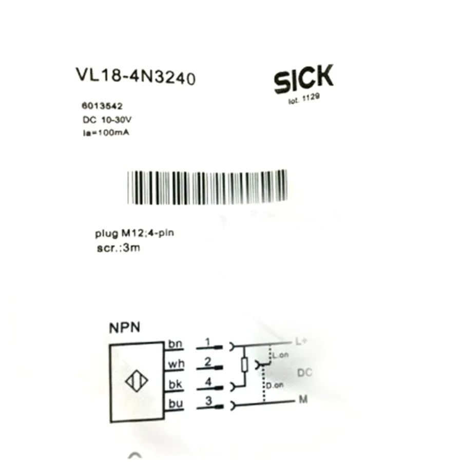 Sick Sick VL18-4N3240 photoelectric retro-reflective sensor NPN — product photo
