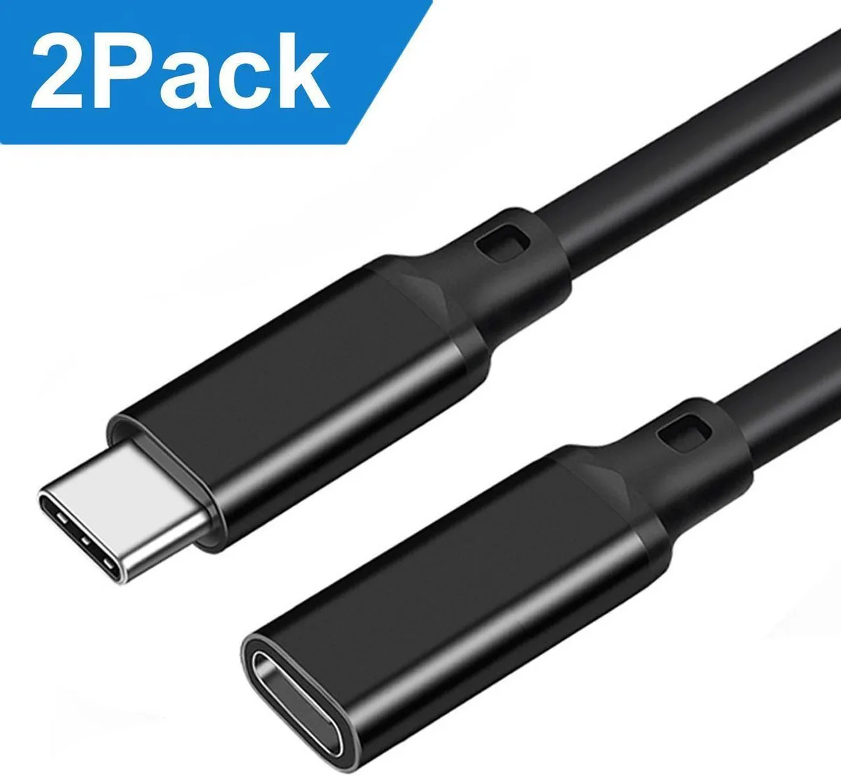 SMUGDESK SMUGDESK USB C Extension Cable 1.6ft 100W 10Gbps 4K 2-Pack — product photo