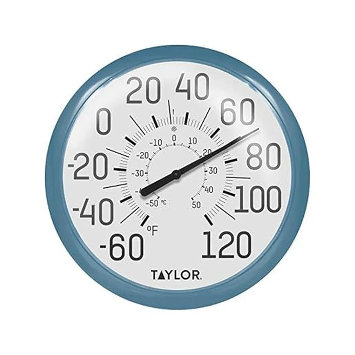  Taylor Big and Bold Wall Thermometer 13.25in Teal — product photo