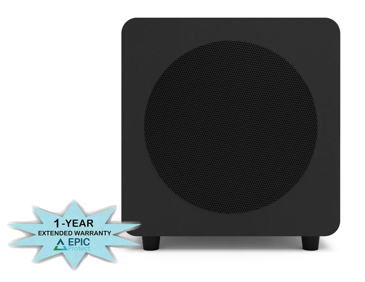 Kanto Kanto SUB8VMB 300W 8" Sealed Powered Subwoofer home audio speaker — product photo