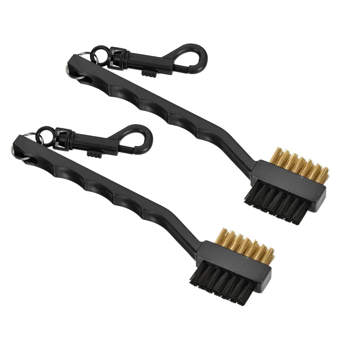  Metra Golf Club Groove Cleaner 2 Pack Dual Bristle Clip Black — product photo