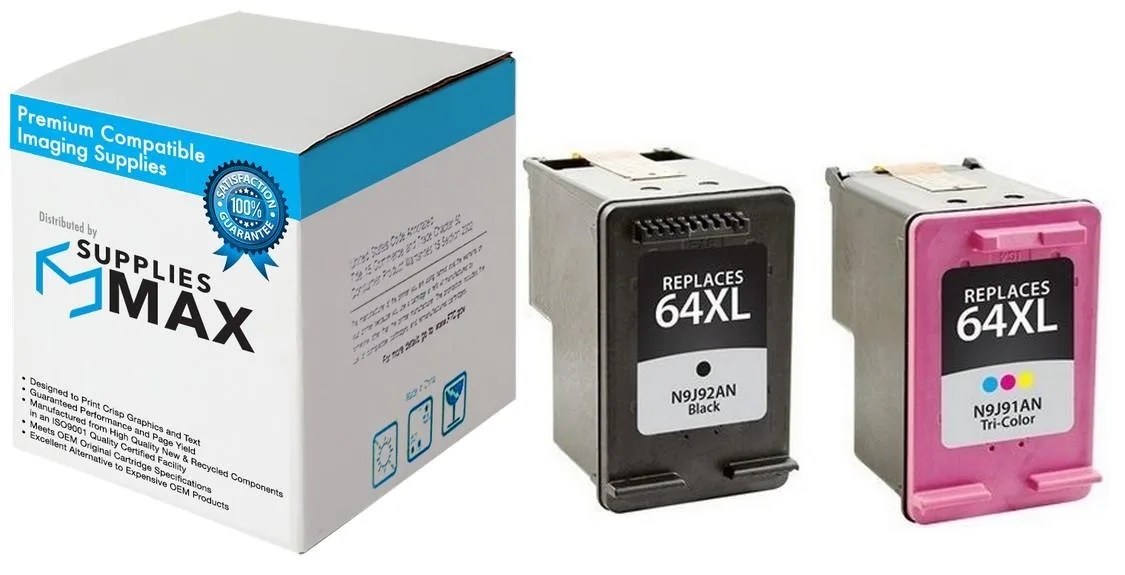 SuppliesMax SuppliesMax HP X4D93BN High Yield Inkjet Combo Pack (Black/Color) — product photo