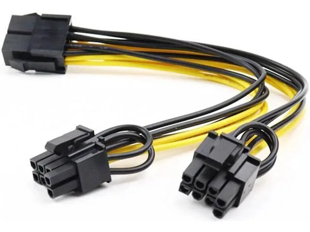 LORDWORLD LORDWORLD CPU 8P Female to Dual 8pin 6+2 Male Power Cable — product photo