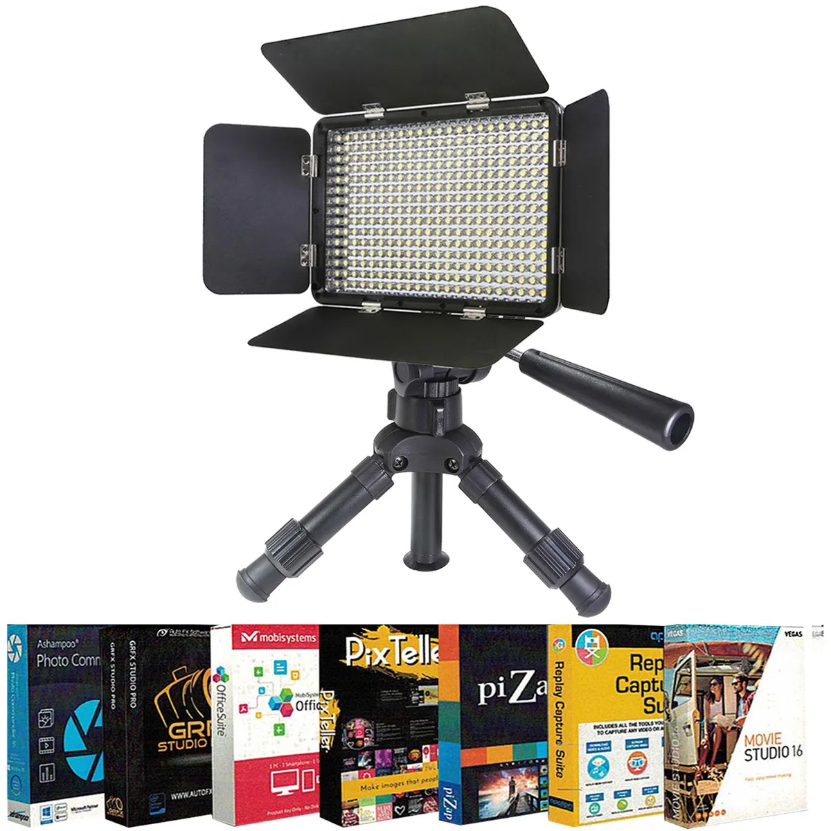 Vidpro Vidpro LED-330X Varicolor Studio Kit with 12" Tripod — product photo