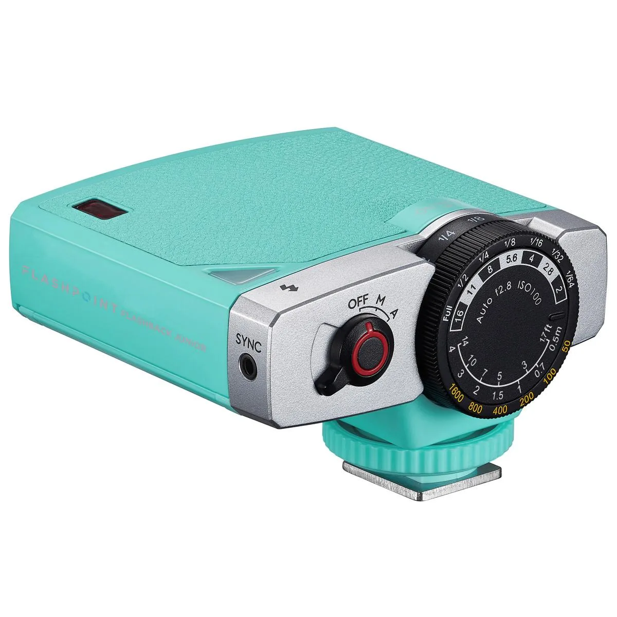 Flashpoint Brand Flashpoint Brand FlashBack Junior Retro Camera Flash Mint Green — product photo