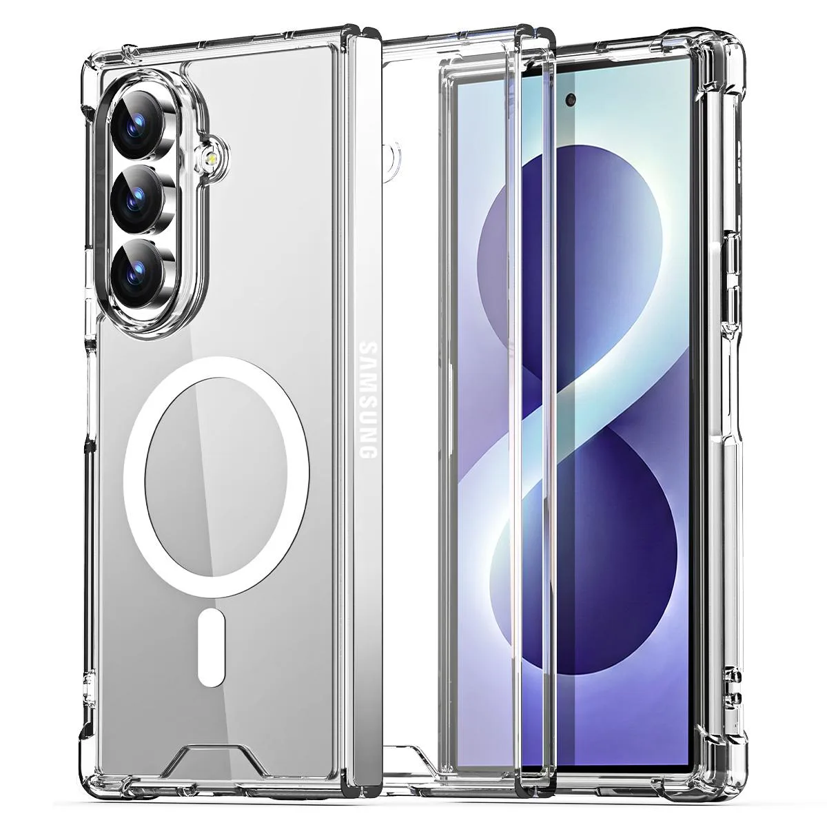 SZYG SZYG Clear MagSafe Case for Samsung Galaxy Z Fold 8 Ultra 8.0" 2026 — product photo