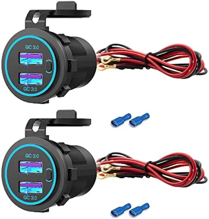 iworkmart iworkmart 12V Dual USB QC 3.0 Car Charger 2 Pack — product photo