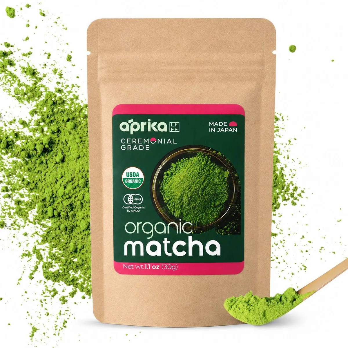 Aprika Life Aprika Life Organic Matcha Powder 30g — product photo