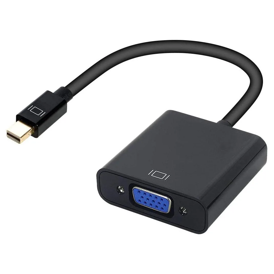 HANNORD HANNORD Mini DisplayPort to VGA Adapter 1080P Black — product photo