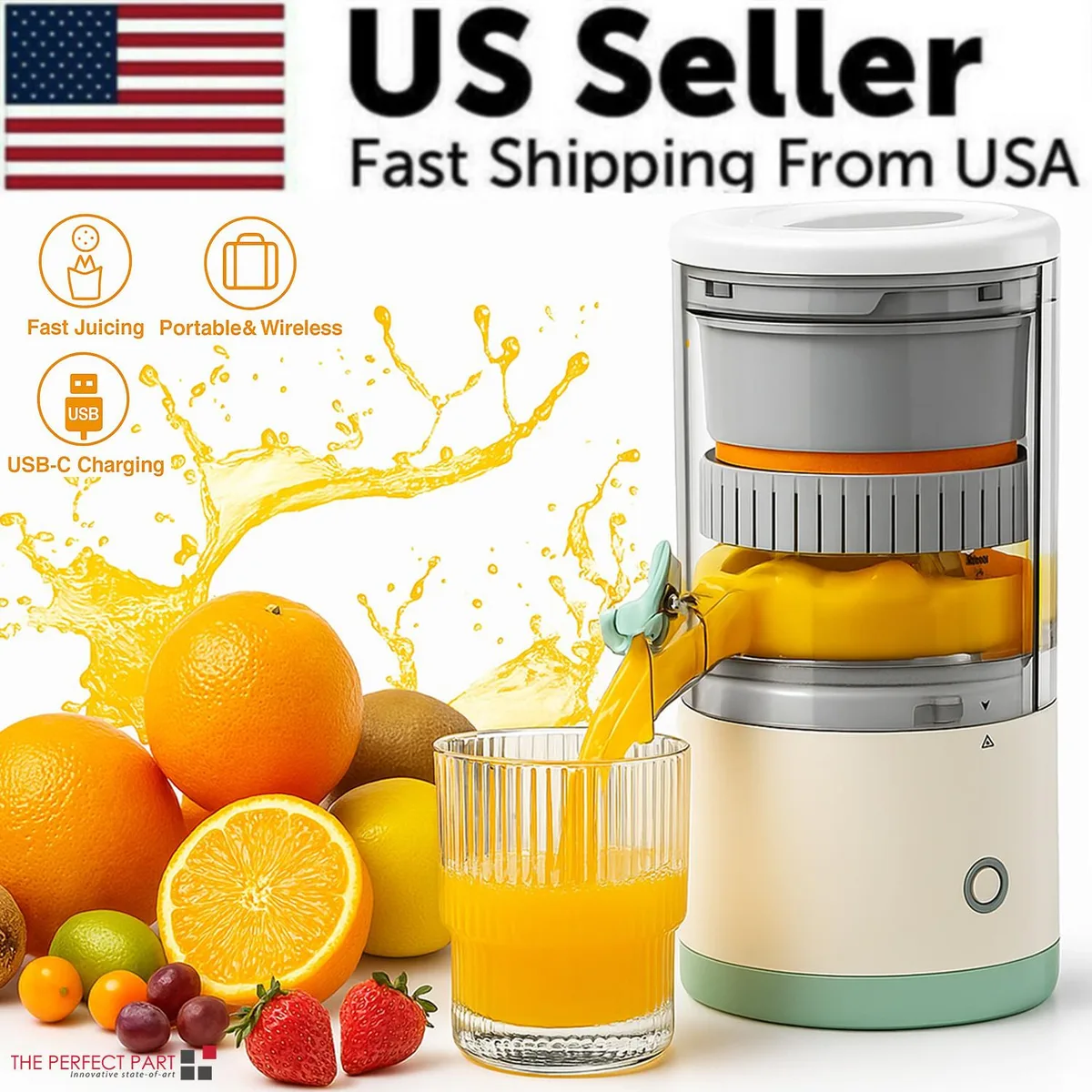 The Perfect Part The Perfect Part J1 Electric Citrus Juicer 7.4V 1200mAh White — product photo