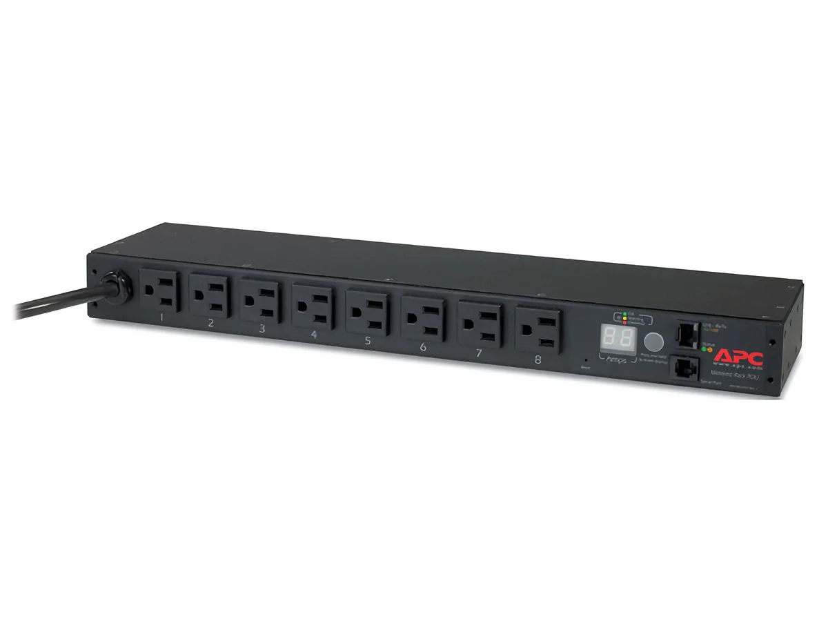 APC APC AP7800B Metered Rack PDU 1U 15A 120V 8x5-15R — product photo
