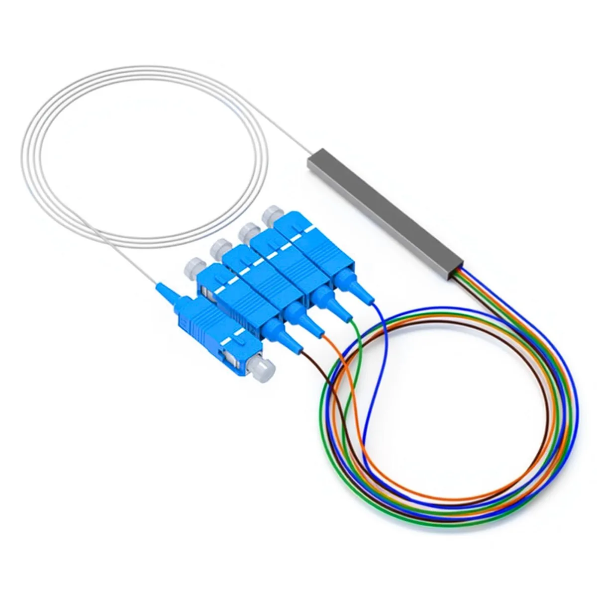 Vszerda Vszerda SC UPC 1X4 PLC Singlemode Fibre Optic Splitter 0.9mm G657A1 1M/3.3FT — product photo