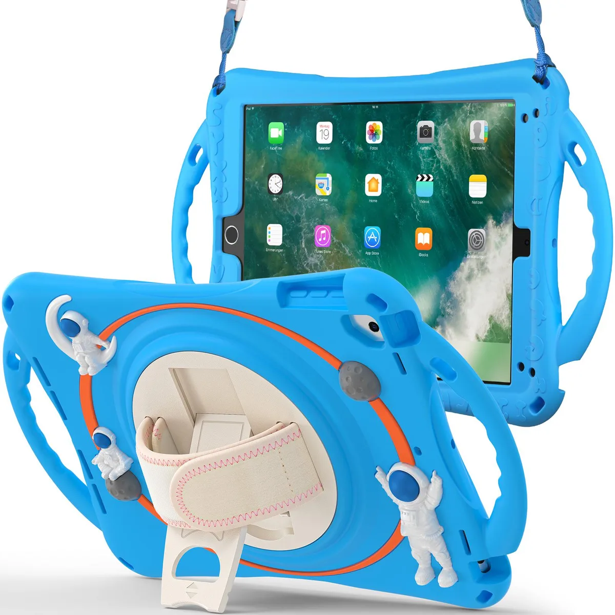 Werleo Werleo A1893 iPad 9.7 inch shockproof case astronaut blue — product photo