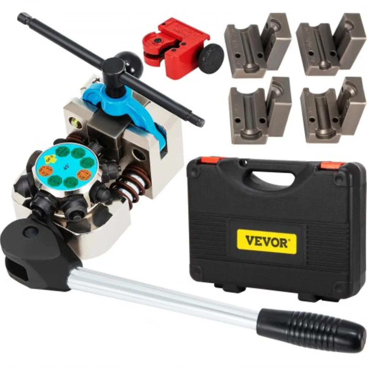 VEVOR VEVOR SAE475 Brake Line Flaring Tool 45 Degree 4 Dies 3/16 1/4 5/16 3/8 Inch — product photo