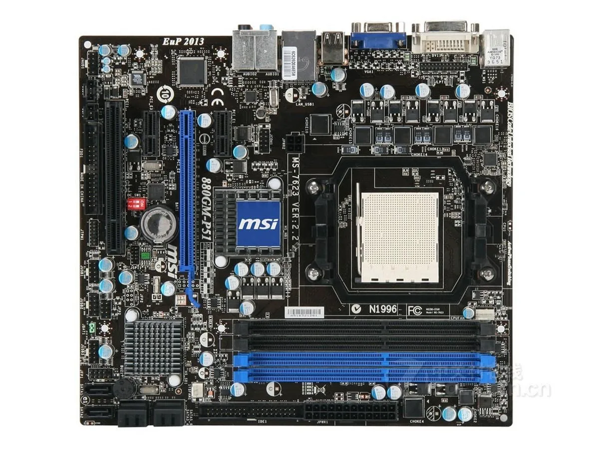 MSI MSI 880GM-P51 AMD motherboard Socket AM3 DDR3 16GB Micro ATX — product photo